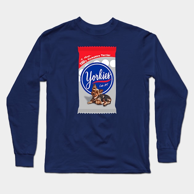 Yorkies Candy Long Sleeve T-Shirt by 1up VS CPU